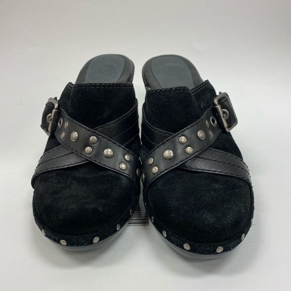 NURTURE black suede becca studded mules - Picture 2 of 10